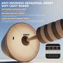 New Cordless Table/Desk Lamp, 8000mAh Rechargeable Battery Operated,Double Luminescence Dimming for Restaurant/Bedroom/Bars/Outdoor Party/Camping/Coffee Shop Night Light (Dark & Light Brown 1PACK)