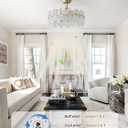 youngrender 20" Gold Fandelier Ceiling Fan with Light,Gold Chandelier Ceiling Fans with Lights Remote Control, Morden Mid Century Caged for Bedroom, Nursery, Living Room, 6 Speeds, Timer, Reversible