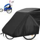 Bike Trailer Cover, Outdoor Waterproof Cover Rain Snow Proof With Anti-theft Lock Hole Windproof Buckle Storage Bag For Mountain Road Electric City Bike