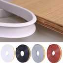 U-Shape Edge Banding, 16.4ft Self Adhesive Veneer Edging,TPE Flexible Furniture Edge Protector for Cabinet Repair Furniture Restoration (25MM, Grey)