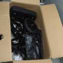 Lightweight Knee Scooter Crutch Alternative, Foldable & Adjustable Knee Scooter for Adults for Foot Surgery, Steerable Knee Walker with Detachable Storage Basket, Includes DIY Stickers-Black