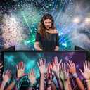 Portable DJ Facade Booth, Foldable DJ Table Stand, 40x20x45" Tabletop, DJ Facade Station for DJ Controller, Mixer & Laptop Events & Parties Includes Carry Bag & Black and White Lighting Scrims