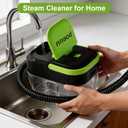 1500W Portable Steam Cleaner,10s Heat-Up,3-Level Adjustable Handle, 1.69 Quarts Large Tank,11 Pcs Accessories, Heavy Duty Steamer for Home Dirt, Grout, Floor, Grease,and Car Detailing