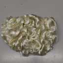 JoneTing Long Silver White Curly Wigs +Hair Cap George Washington Wig Men's 18th Century Peruke Hair Historical Colonial Powdered Hairs Judge Wig for Themed Events Halloween Party Costume Outfit