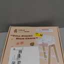 ROBOTIME Wooden Baby Doll High Chair, Pink Wooden Baby Doll Chair for 18 Inch Dolls, Pretend Play High Chair Baby Doll Accessories, Small