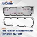 GXYWADY Valley Pan Cover Plate with Gasket Bolts Kit 12598832 12610141 Replacement for 07-13 GM LS2 LS3 Valley Cover LS Gen 4