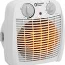 Comfort Zone CZ45E 750/1,500Watt FanForced Personal Heater with Adjustable Thermostat, Overheat Protection, Safety TipOver Switch, Energy Save Features, and Convenient Carry Handle, White