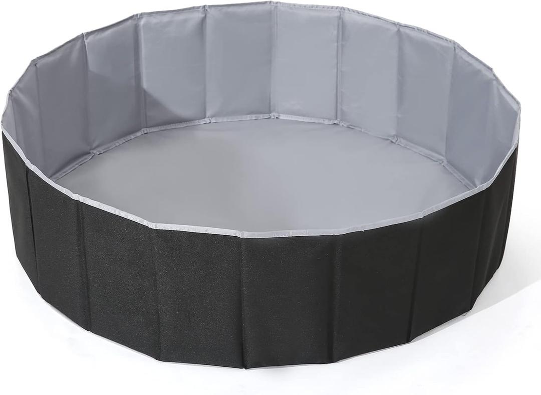 Ball Pit for Toddlers Babies Dogs Cats Infant Children, Foldable Ball Pits Play Tent, Crawl Playpen Ball Pool with Storage Bag, Surprise for Boys Girls Festival (Balls Not Included), Black