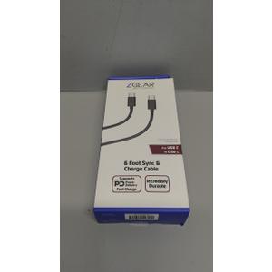 ZGear 6 Foot Sync & Charge Cable For USB C to USB C