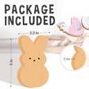 4" X 4" Funny Easter Bunny Decor Desk Decor - Orange Bunny - Easter Decorations For Home, Wooden Bunny Fireplace Decoration, Suitable For Farmhouses, Homes, And Party Decorations & Supplies - B09