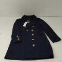 IDEALSANXUN Womens Fall Winter Wool Coats Double Breasted Midi Peacoat Trench Coats Small