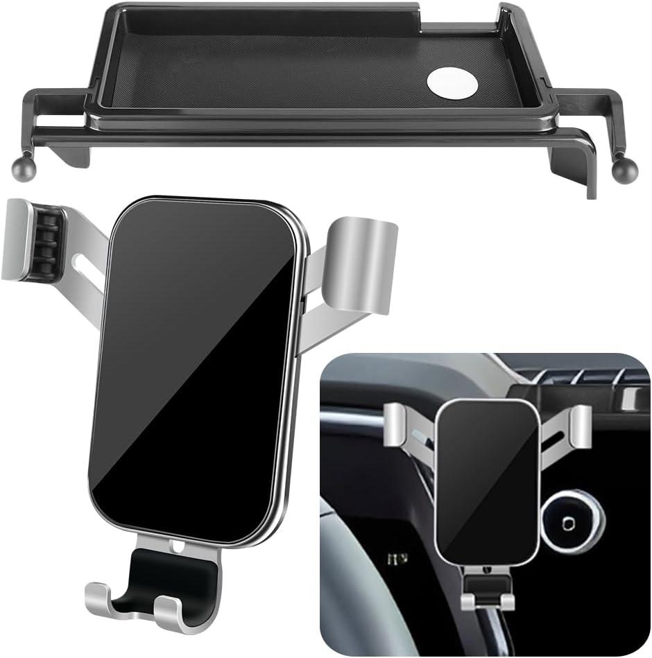 Car Phone Holder Center Console Organizer Tray for Chevrolet Chevy Colorado 2023 2024 2025 2026 and GMC Canyon 2023-2026 Auto Interior Accessories Best Cell Phones Mount Cellphone Screen Stand
