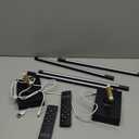 Battery Operated Wall Sconce Set of 2 Rechargeable Wireless Cordless 12000ma 360 Rotation Large Wall Lights lamp Modern Decor Linear Long Metal Black Gold 28"