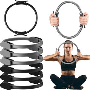 Syhood Pilates Ring 11. 81 Inch Pilates Circle Yoga Ring Magic Lightweight Flexible Workout Equipment for Fitness Physical Therapy Resistance Exercise Arms Legs