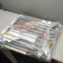 78" Extra Wide Baby Gate, Dog Gates Indoor for Doorways Stairs, Essential Safety Gate for Child, Hardware Mounted Adjustable Pet Gate with Anti-Trip Pedal, 28'' Tall 3 Metal Panels Grey (Gray)