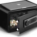 DAYI Hotel Safe, 1.4 Cubic Feet Laptop Closet Safe Box with Digital Keypad for Home Office Documents & Money, Dual Alarm System - D-22