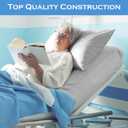 Moukeren 3 Pcs Hospital Bed Sheets Set Deep Pocket Fitted Sheet 36 with Elastic All Around Easy Care Knitted Jersey for Home/Nursing Home (Gray)