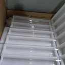 Teenyyou 24 Set Clear Hurricane Glass Candle Holders Candlestick Bulk 11.8"