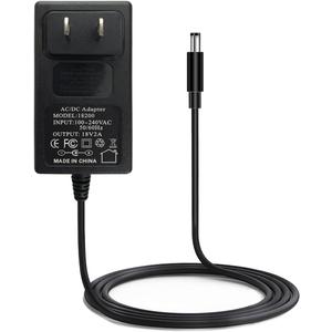 18V 2A 36W AC/DC Power Supply Adapter, Wall, Center Positive DC Plug 5.5x2.1mm 5.5mmx2.5mm Compatible for 18 Volt 1A 1.1A 1.2A 1.3A 1.4A 1.5A 1.6A 1.7A 1.8A 1.9A 2A 1000mA~2000mA Equipment (6 ft)