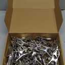 Tanstic 40Pcs 3.5 Inch Stainless Steel Greenhouse Clamps Garden Clips Greenhouse Clips Heavy Duty Garden Clips with Strong Grip and Large Open Mouth for Netting Holding