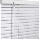 LazBlinds Cordless 1" Aluminum Mini Blinds, 20'' W x 36'' H, White | Light Filtering, Horizontal Mini Blinds, Blinds for Indoor Windows