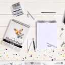 Sketch Pad 2-Pack - 9x12 Drawing Pads for Kids 9-12, Teens - 64lb (95gsm) Art Paper - Spiral Perforated 100 Sheets Each - Sketch Book for Kids, Art Sketchbook for Dry Media