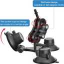 Radar Detector Mount, Triangular Suction Cup Mount,Windshield Radar Detector Suction Cup Bracket (for MAX, MAX2, 2015-2019 MAX 360 Radar)