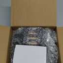 JO.KO Entry Door Lock Set, Square Door Lever for Bedroom, Passage Door Privacy Locking Interior/Exterior Entry Door Knob/Heavy Duty (1 Pack, Matte Black)