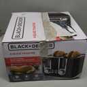 BLACK+DECKER 4-Slice Toaster, 7 Toast Shades, Removable Crumb Tray, Illuminated Bagel, Frozen and Cancel Functions