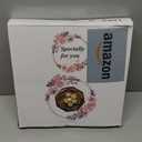 Set of 2 Acacia Wood Charcuterie Boards Round Wooden Serving Tray Fruit Platter Decor Trays Serving Ware Food Dish Serving Platters Christmas Cheese Board Square Party Trays Plate Hosting Essentials (12 & 10 inch)