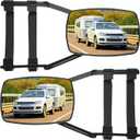 Frienda 2 Pcs Towing Mirrors Extenders Trailer Universal Clip-on Side Mirrors Adjustable 360 Degree Rotation Towing for Vehicle Car Truck Trailer, Black