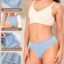 BAMBOO COOL Women's Underwear Briefs for Women Lightweight Ladies Panties Moisture-Wicking Stretchy Soft Breathable 5-pack (S)