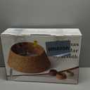 36in Large Christmas Tree Collar - Woven Hyacinth Tree Collars for Artificial Trees - Rattan Rustic Farmhouse Basket for Tree Base Cover with Cord Cut-Out for 7.5ft 9ft 10ft Tree (Natural)