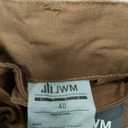 JWM Linen Dress Pants for Men Summer Casual Beach Lightweight Comfy Trousers Travel Vacasion Pants with Zipper Pocket 30" 32" Dark Khaki Size 40