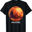 Mars Shirt, Solar System Planet T-Shirt T-Shirt, Small
