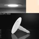 Jolux 6-Pack 5/6" LED Can Lights Retrofit Recessed Lighting,12W=60W,5000K Daylight,800 Lumens,Dimmable Can Lights,Damp Rated,Simple Installation Adjustable Retrofit Downlight,ETL,Bevel Trim