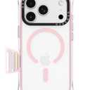 ORNARTO Air Case for iPhone 17 Pro Max Clear | Military-Grade Drop Protection | Camera Control Button | Compatible with MagSafe | Built-in Air Phone Cover - Pink