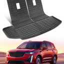 for Cadillac XT6 2025-2020 Cargo Liner Trunk Mat Cover All Weather Season Protection Car Interior Rubber Custom Carpet Waterproof Anti-Slip Tech Car Automotive Interior 2024 2023 2022 2021 Accessories