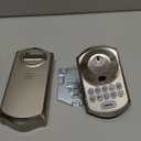 TEEHO TE012W WiFi Smart Lock, Fingerprint Door Lock with Built-in Wi-Fi, Keyless Entry Keypad Smart Deadbolt, App Remote Control, Alexa Compatible, IP55 Waterproof for Front Door  Satin Nickel