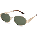livho 2025 Trendy Oval Sunglasses - Stylish Polarized Shades for Everyday - Retro Metal Frames