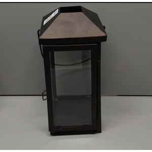 12 inch Metal Lantern Small Black