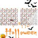 2 x Fall Dog Bandana, 1PC Halloween Bandanas Bib Scarf Pet Kerchief Washable Cotton Square Dog Scarfs for Small Medium Large Dogs (Pumpkin)