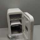 Skincare Fridge with Glass Panel, 6L Mini Fridge for Home/Car, AC/DC Portable Thermoelectric Cooler and Warmer, Makeup Mini Compact Refrigerator for Skincare Cosmetics Food Drinks (White)