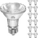 Par20 Halogen Bulbs 120V 39W, E26 Flood Light Bulb, Dimmable 546L Reflector Lamp Bulb 2700K Warm White for Track Lighting & Range Hood,12 Pack