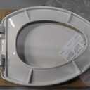 Bemis 7300SL Slow Close Toilet Seat, Hinges Never Loosen, Durable Plastic, Made in USA, Elongated, White
