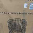 10 Panel No Dig Decorative Garden Fence 48" H x 22.6'L Outdoor Dog Barrier | Rustproof welded metal with deep ground stakes for yards, patios.