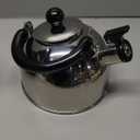 Stainless Steel Stovetop Whistling Tea Classic Teapot with Ergonomic Handle, Works on Induction Cooktops 2 Liter 2404