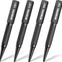 WORKPRO 4-Piece Nail Punch and Center Punch Set, Hardened Cr-V Steel with Knurled Grip,1/32", 1/16", 3/32" Nail Setter & 1/32" Center Punch Tool
