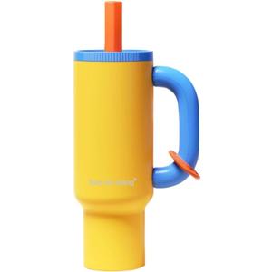 40oz Insulated Tumbler with Straw - 24hr Ice Cold, 12hr Hot, Leakproof Stainless Steel Travel Mug for Gym, Office, Car, Sweatproof, Gift-Ready insulated water bottle drinkware, 33.8 Ounces