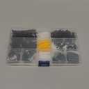 480pcs Wood Screws Assortment Kit, M3 M4 Small Screws Set, Phillips Drive Flat Head Self Tapping Screw, CabinetScrew, Black Wood Screws, 8 Sizes Short Screws Fasteners with 30pcs screwAnchorss